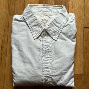 J. Crew Slim-Fit White Cotton Button Down Shirt